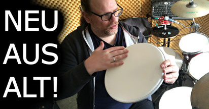 Felle vom Schlagzeug (Schlagseite) selbst erneuern mit geringem Kostenaufwand für DIY-Drummers. Hier gibt es alle Erfahrungen von Bruno Mascolo - Happydrums
