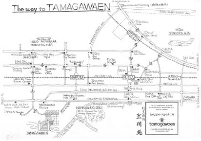 tamagawaen hamura map