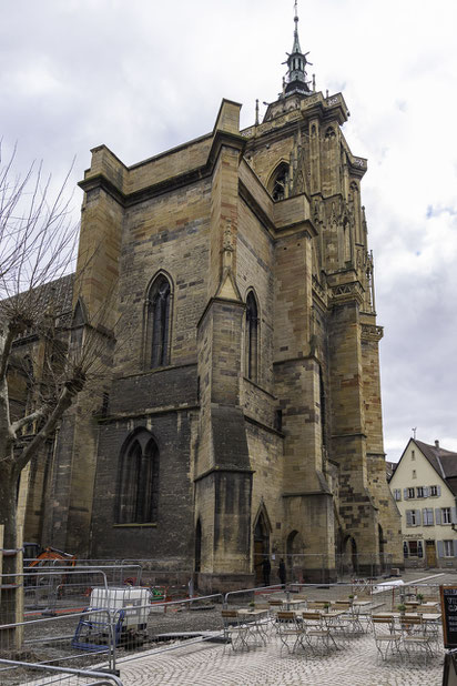 Bild: "Collégiale St.-Martin", die Stiftskirche Saint-Martin in Colmar