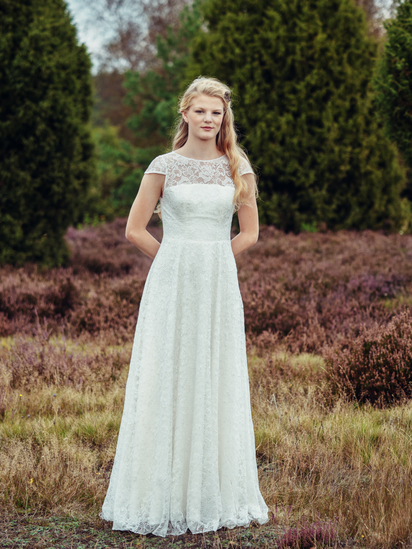 Vintage Brautkleid mit Spitze