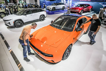 The Dodge Charger Daytona Scat Pack Stage 2 2025 at the Montreal Auto Show 2025