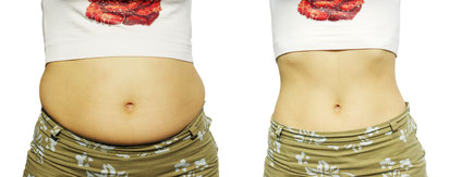 Bauch bevor und danach mit dem Blutzuckerspiegel - Fitness Germersheim