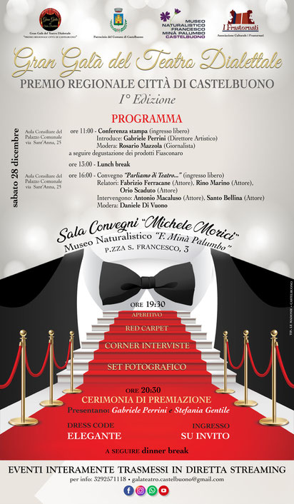 Programma Iª Edizione Gran Galà del Teatro Dialettale “Premio Regionale Città di Castelbuono”