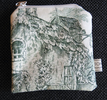 Kleines Portemonnaie Toile de Jouy