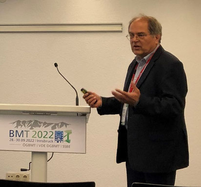 Projektpartner Stephan Klein während des Vortrags bei der BMT 2022