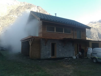 Evacuation des fumées après le test