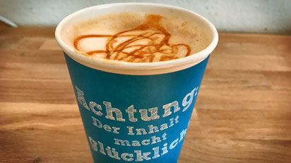 Caramel Macchiato Passau Achtung der Inhalt macht glücklich