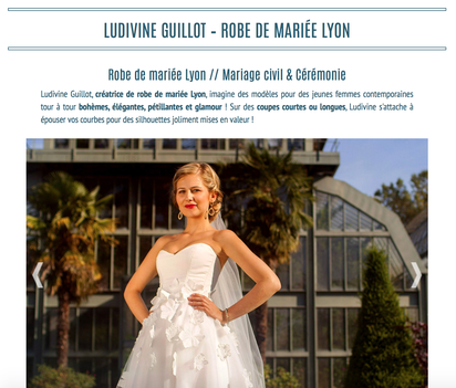 Ludivine Guillot - Robes de Mariée sur Mesure - Lyon
