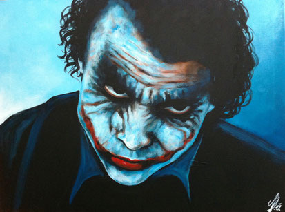 Heath Ledger "Seriously, i've had a bad day", 2012, acrylic on canvas, 60x80 cm