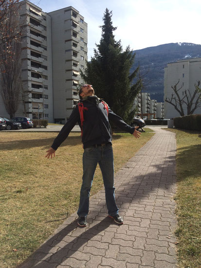 Yannick respire à Sion (si vous vous posez la question: oui, il en rit encore...)