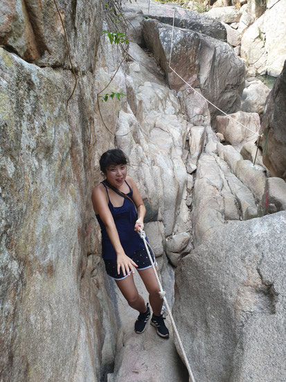 Weg am Bo Ho Wasserfall