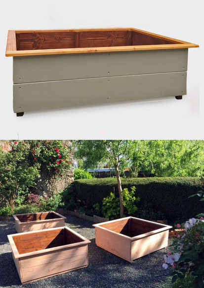 potager bois sol