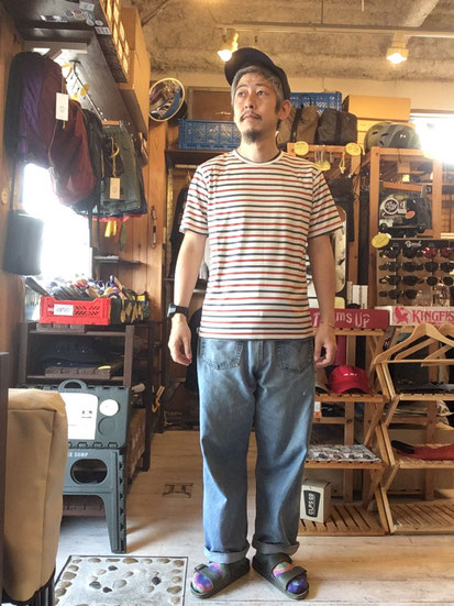 ※172㎝64㎏体型でサイズ「M」着用（White / Red / Navy）