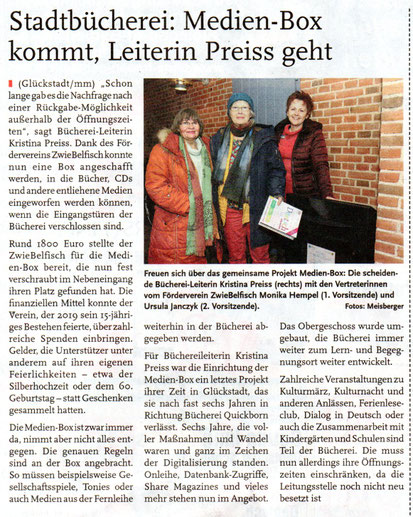 Stadtbücherei: Medien-Box kommt, Leiterin Preis geht