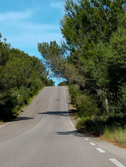 Noch zwei Kilometer bis Cala Murada.