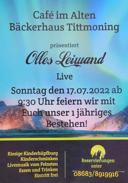 Olles Leiwand beim Open Air in Tittmoning