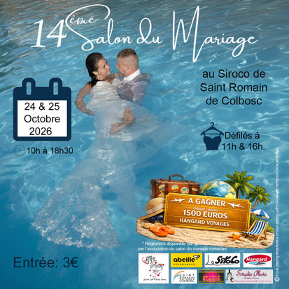 Salon du Mariage de Saint-Romain-de-Colbosc 24 et 25 Octobre 2026