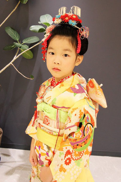 和服で七五三 お宮参り 着付けをされたお客様の写真 Quly Hair 和服で七五三 お宮参り 着付けをされたお客様の写真 Quly Hair