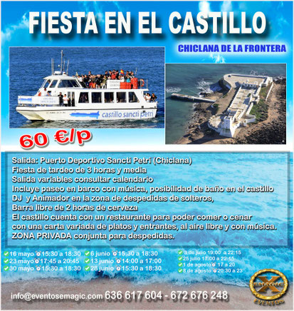Fiesta en barco Chiclana