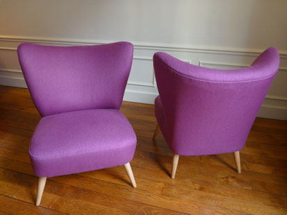 Fauteuils cocktail 50' vintage