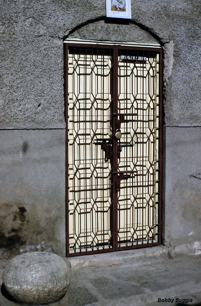 Door at Meher Baba's childhood home "Pumpkin House" in Poona