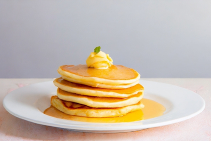 シンプルなパンケーキ。