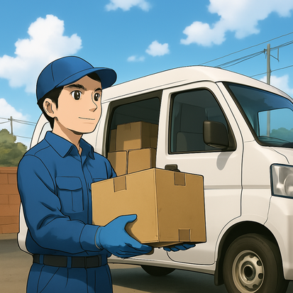 軽貨物自動車運送業の配達員のイメージ