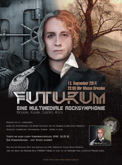 Plakat zur Konzertpremiere von Futurum