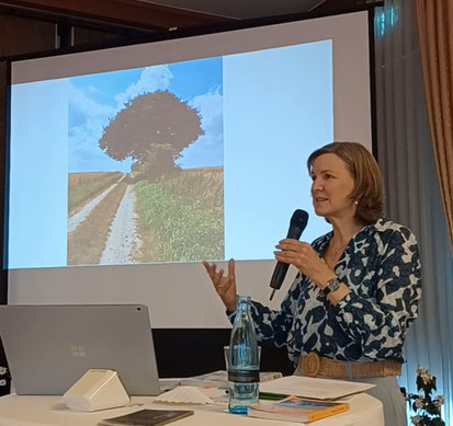 Heike Götz während des Vortrags