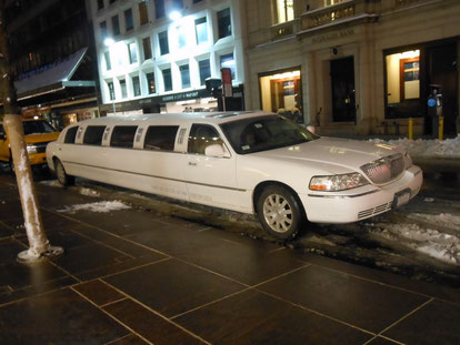 a limo in NY