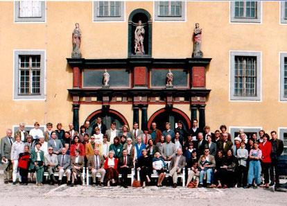 Familienfoto vor der Heidecksburg 1995