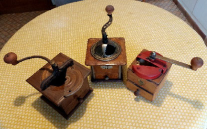 Les 3 moulins à café de l'héritage familial