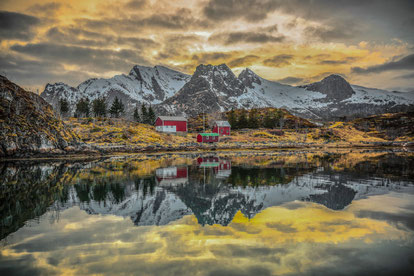Lofoten # Norwegen # Nordlicht # Fischerdorf