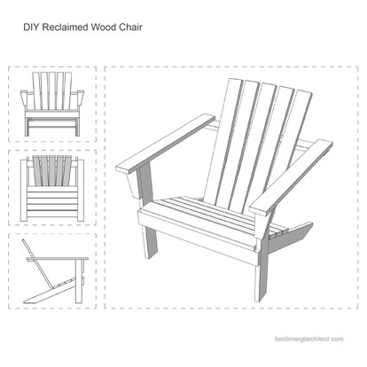 DIY Wood Chair Tutorial Made From Reclaimed Wood