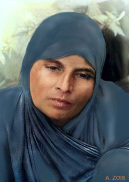 Durgabai Karmaker. Image rendition by Anthony Zois.
