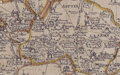 Raum bei Hartenstein mit Meisterei vor 1742