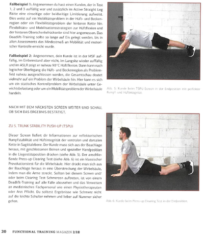 Robert Rath Hip Hinge Personaltraining Dead Lift  Kreuzheben Rudern Kniebeugen Assessment Screen