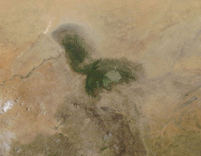 NASA-Satellitenaufnahme des Tschadsees