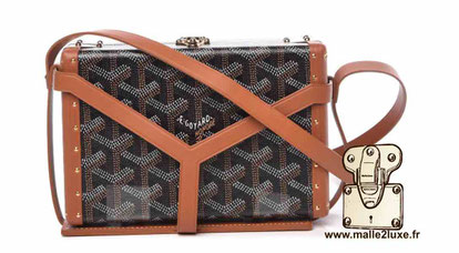 Minaudière case goyard janvier 2018 cuir mini malle