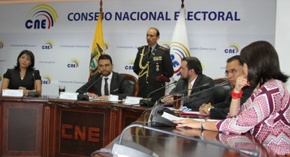 El Consejo Nacional Electoral. Quito, Ecuador.