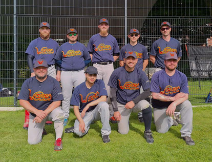 v.l.n.r.: Fabian Marcinkowski, Christian Schmidkunz, Jonas Brähler, Nico Merkt, Florian Gautier; u.: Andreas Schmidt, Kenneth Born, Hernan Suarez, Malte Grewe