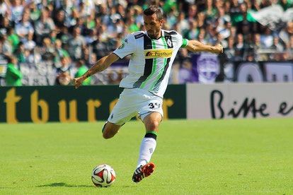 Die Nr. 39 ist untrennbar mit seinem Namen verbunden: Martin Stranzl, österreichischer Nationalspieler und Innenverteidiger der Borussia.