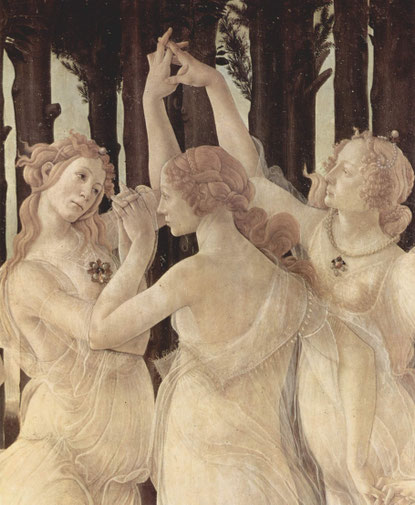 Sandro Botticelli Le Printemps. (détail) 1482.