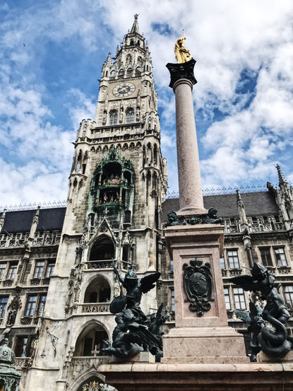 Munich Germany ofpenguinsandelephants of penguins & elephants town hall Marienplatz