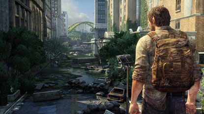 Postapokalyptisches Sightseeing: Betrachtung und Erkundung des filigran gezeichneten Endzeit-Szenarios ist das Highlight von "The Last of Us" und hält uns trotz spielerischer bzw. erzählerischer Schwächen bis zum Ende bei der Stange.