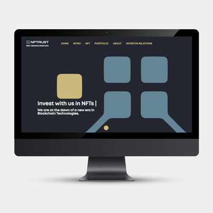 Concept, Webdesign in Wordpress, Artdirection: Michael Meise, Client: NFTrust Hamburg