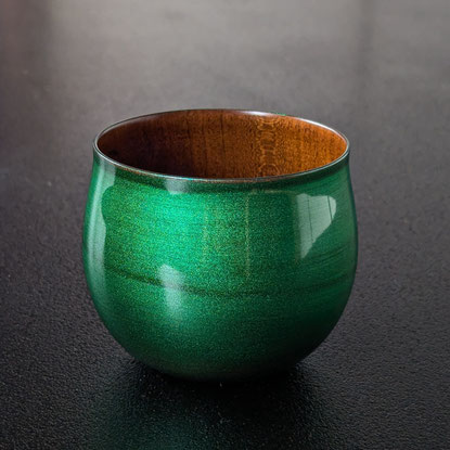 しずくカップ　ギフト　山中塗　木製　カップ　shizuku 漆塗