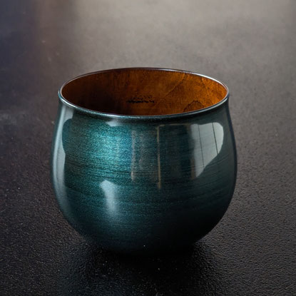 しずくカップ　ギフト　山中塗　木製　カップ　shizuku 漆塗