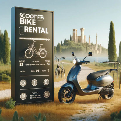 scooter sur ciel bleu pour dynamob association de mobilité à loudun 86