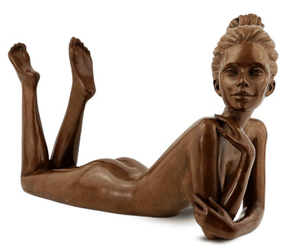 Kim - sculpture en bronze d'Alain Choisnet